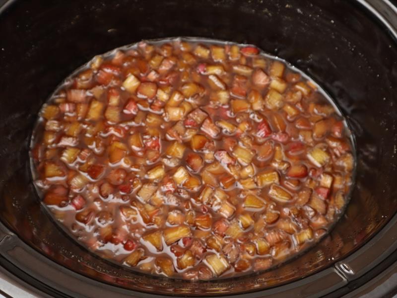 Rabarbarasulta slowcooker